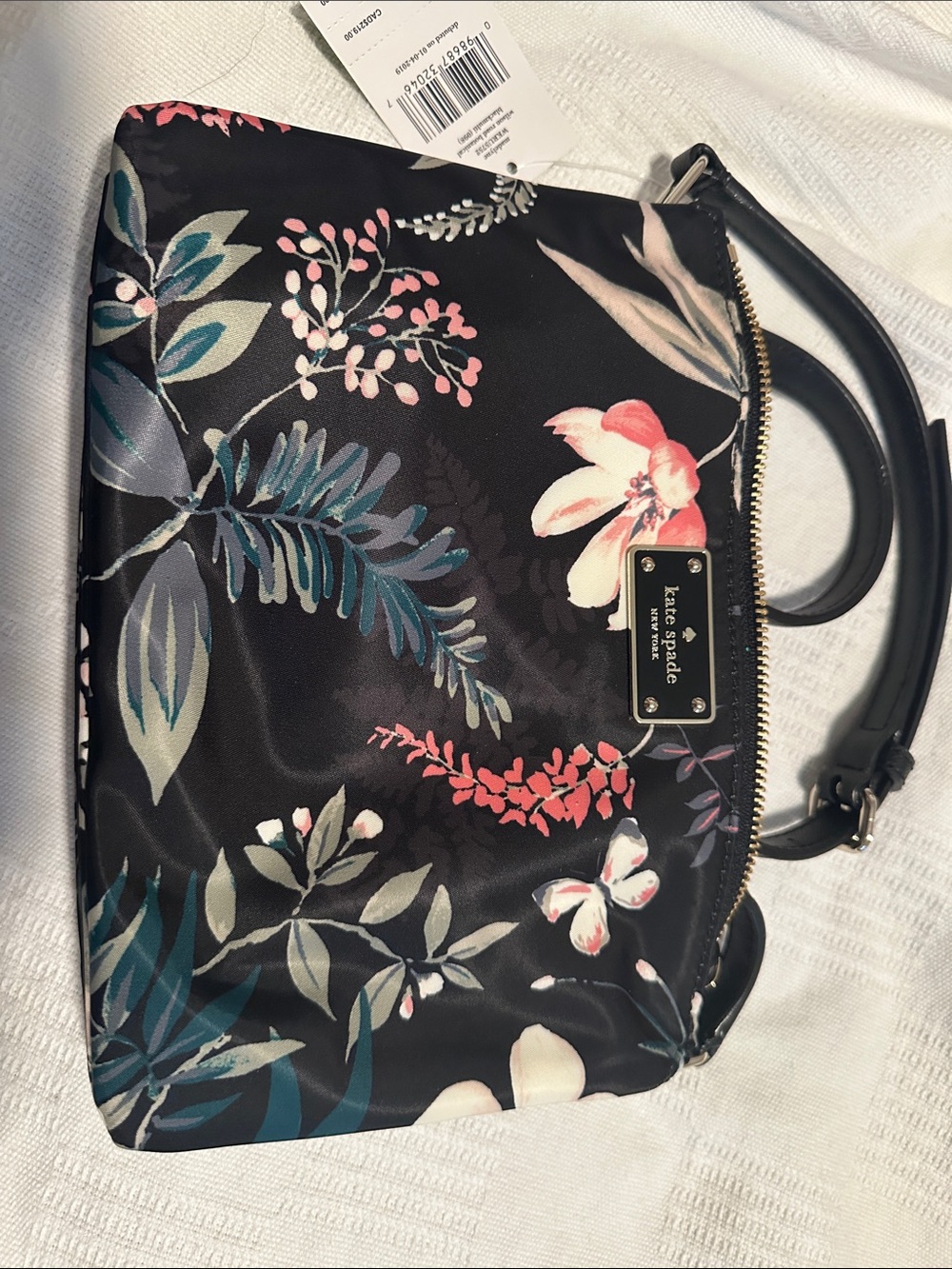 Kare Spade-Brand new with tags Floral Shoulder Bag with Pink, Cream &Teal accent